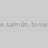 Sandwich focacia de salmón, tomate, queso y lechuga